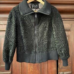 Vintage Tarnopol’s Philadelphia astrakahn lamb fur bomber jacket